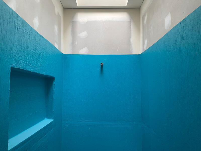 Waterproofing in shower room